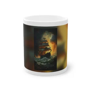 Tall Ship in Rough Seas Mug