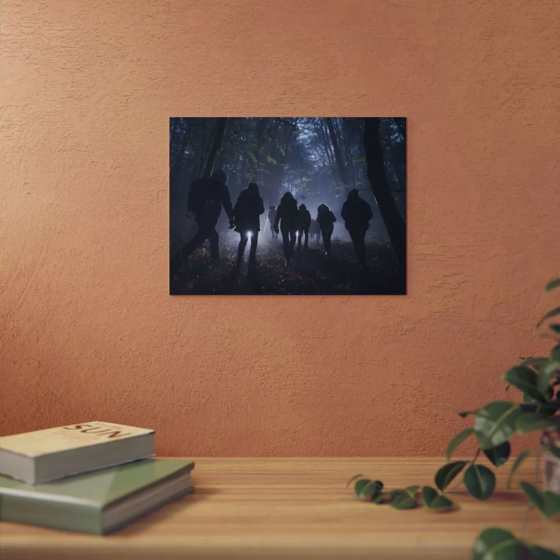 Mysterious Forest Adventure: Exploring with Courage - Metal Poster