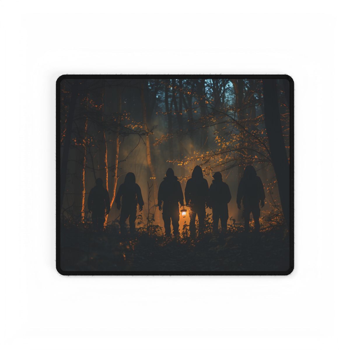 Mysterious Forest Quest: Brave Explorers Embark on a Day of Adventure - Desk Mat