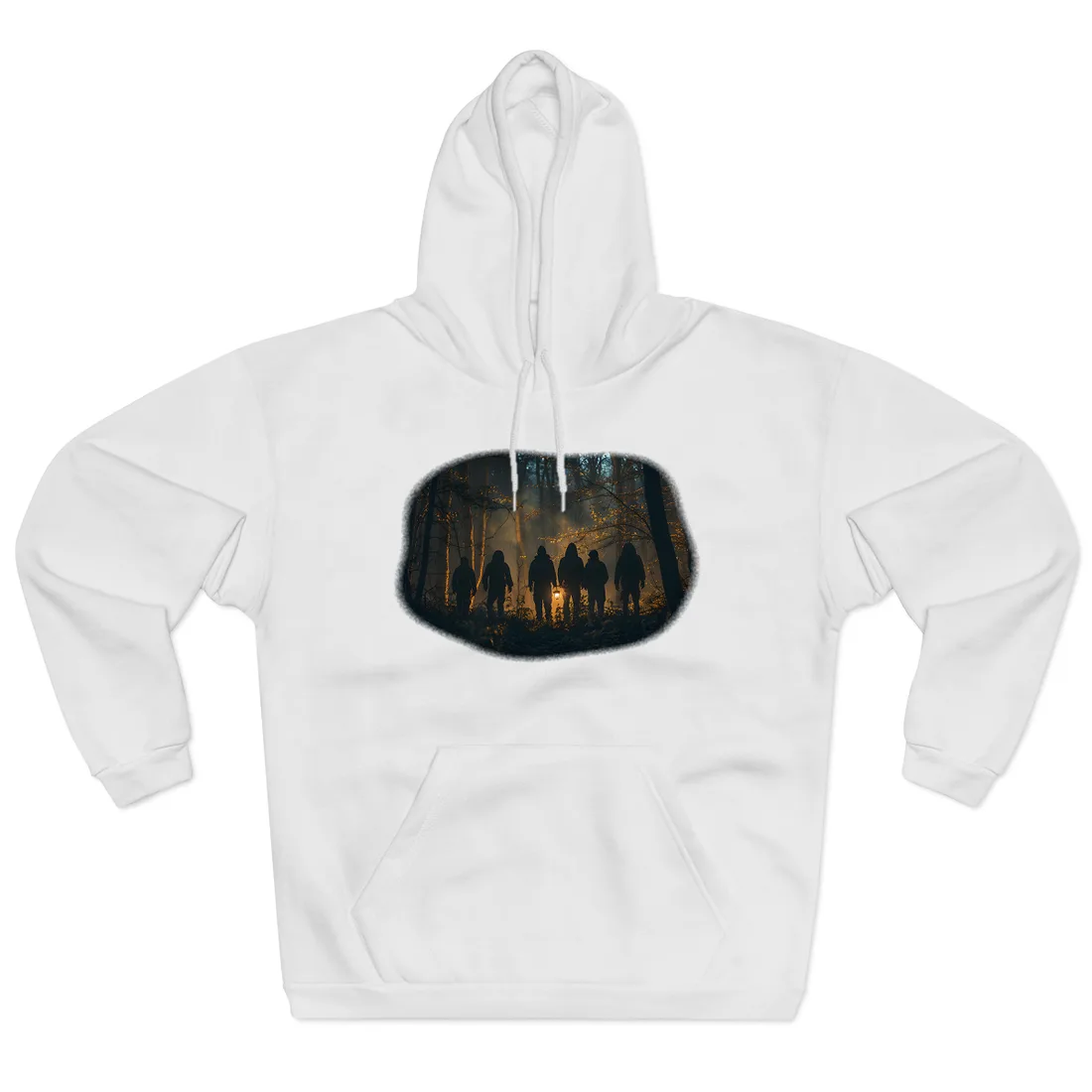 Mysterious Forest Quest: Brave Explorers Embark on a Day of Adventure - Hoodie (White)
