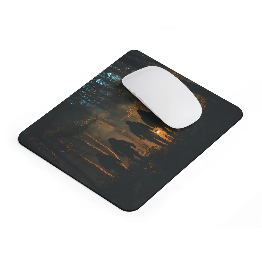 Mysterious Forest Quest: Brave Explorers Embark on a Day of Adventure - Mouse Pad