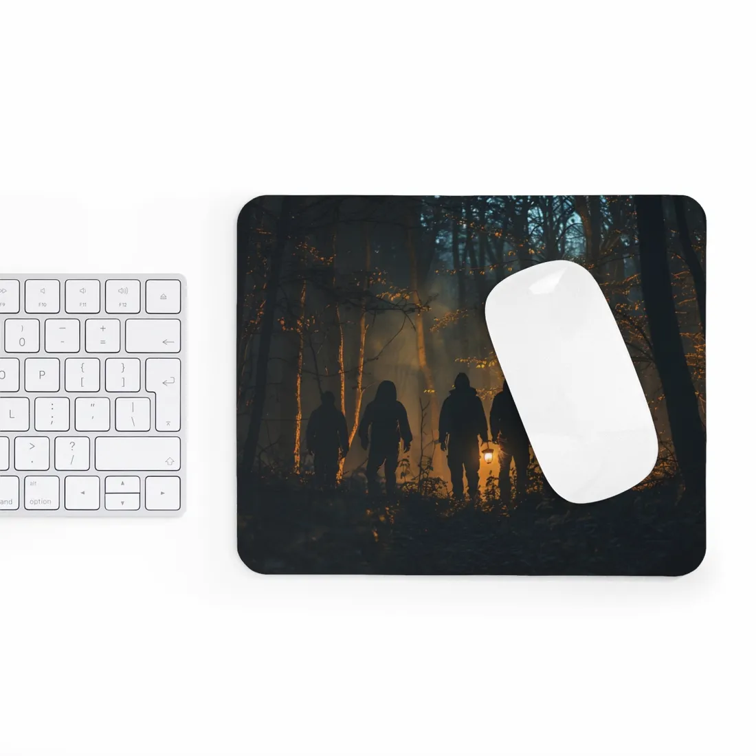 Mysterious Forest Quest: Brave Explorers Embark on a Day of Adventure - Mouse Pad