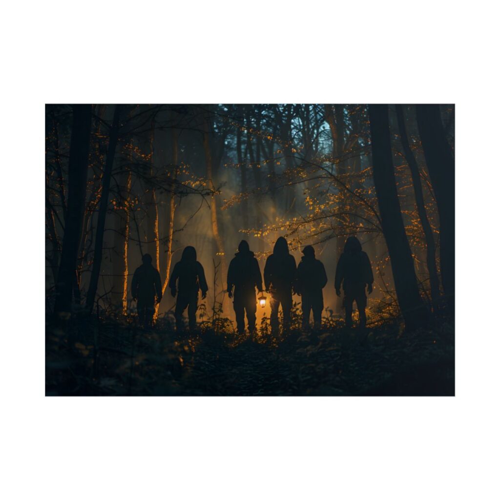Mysterious Forest Quest: Brave Explorers Embark on a Day of Adventure - Poster