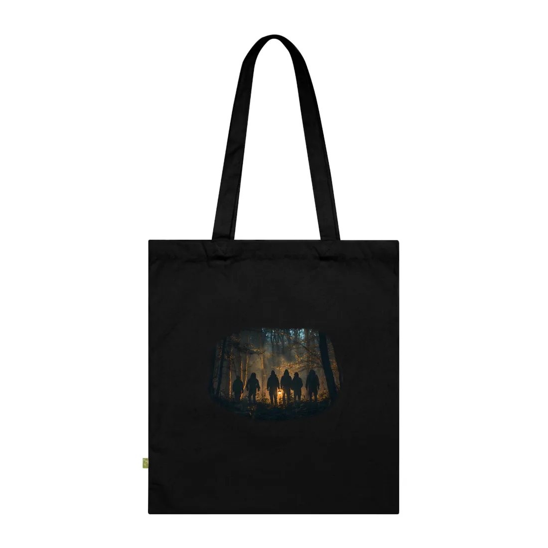 Mysterious Forest Quest: Brave Explorers Embark on a Day of Adventure - Tote Bag (Black)