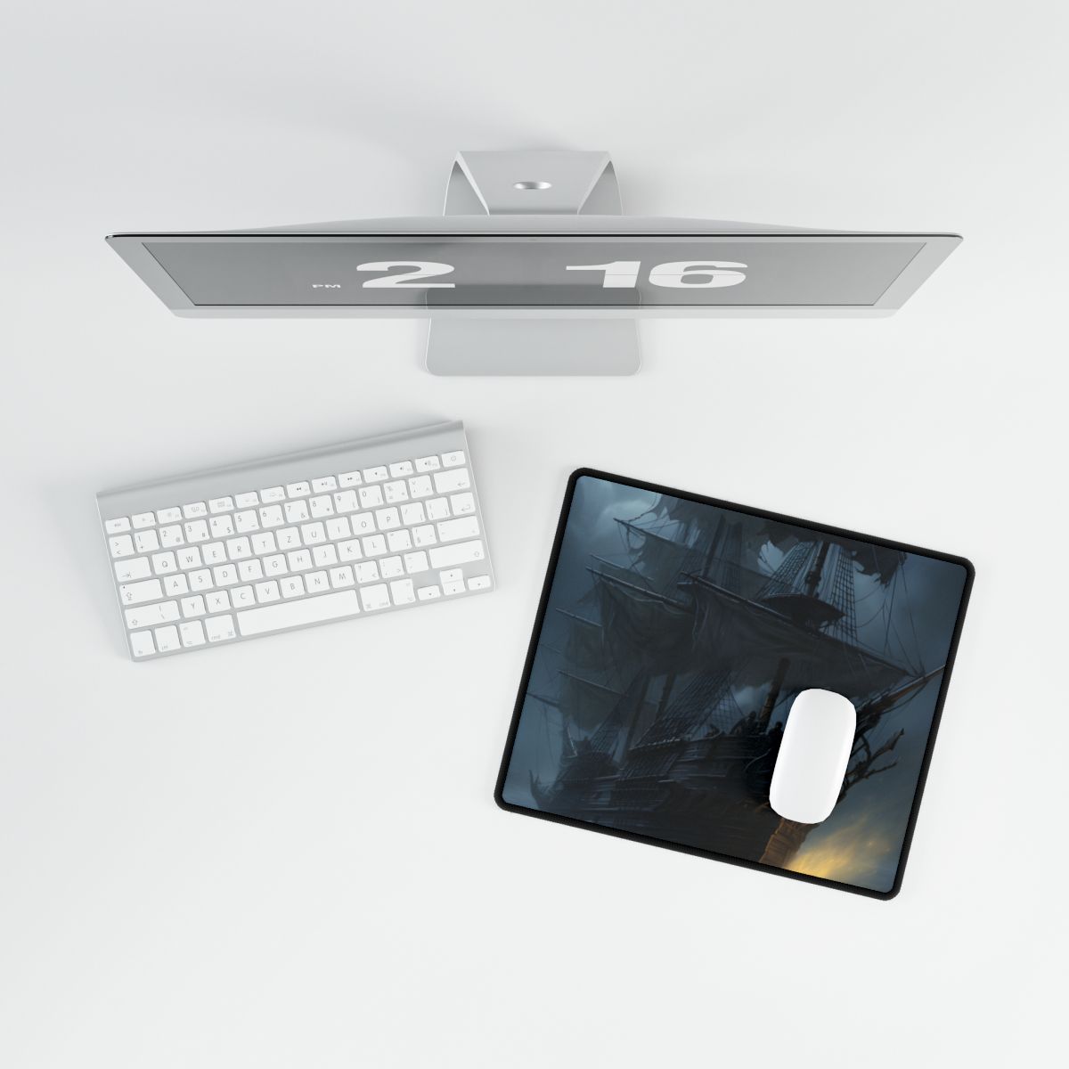 Mysterious Ghost Pirate Ship Sail - Desk Mat