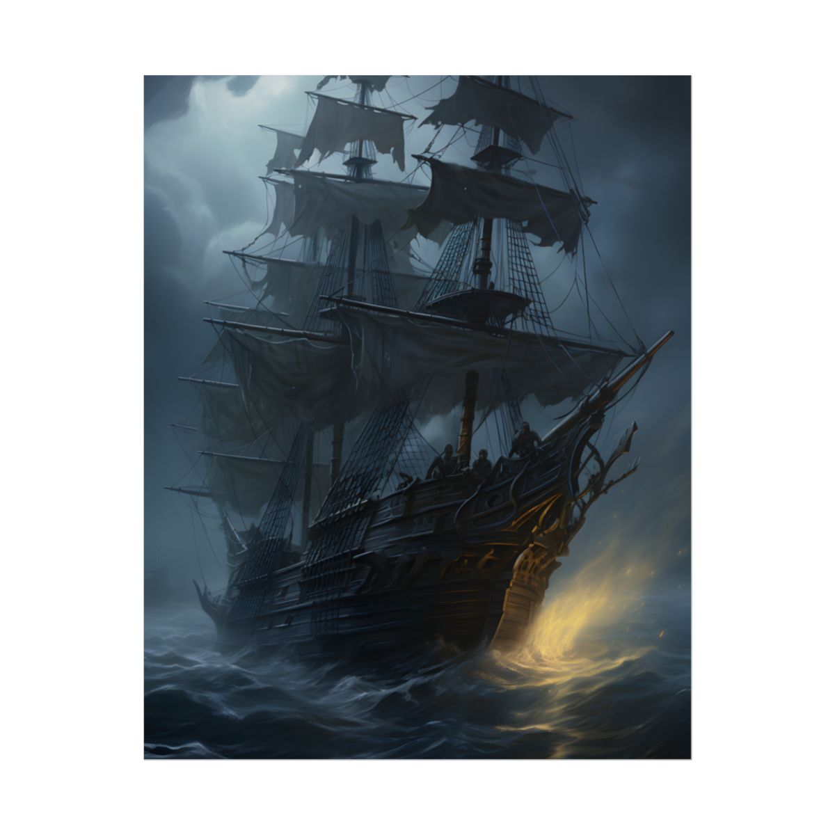 Mysterious Ghost Pirate Ship Sail - Poster
