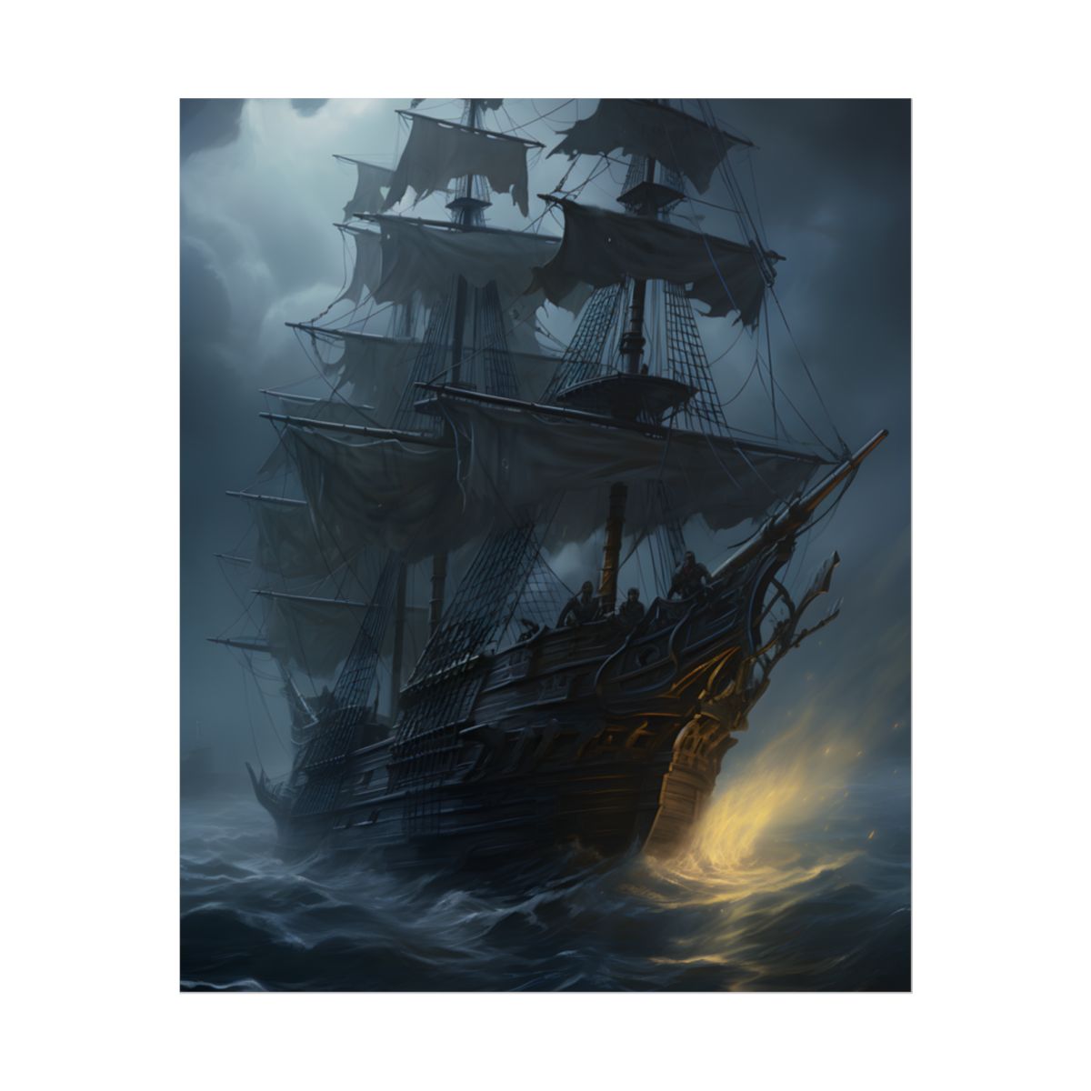 Mysterious Ghost Pirate Ship Sail - Poster