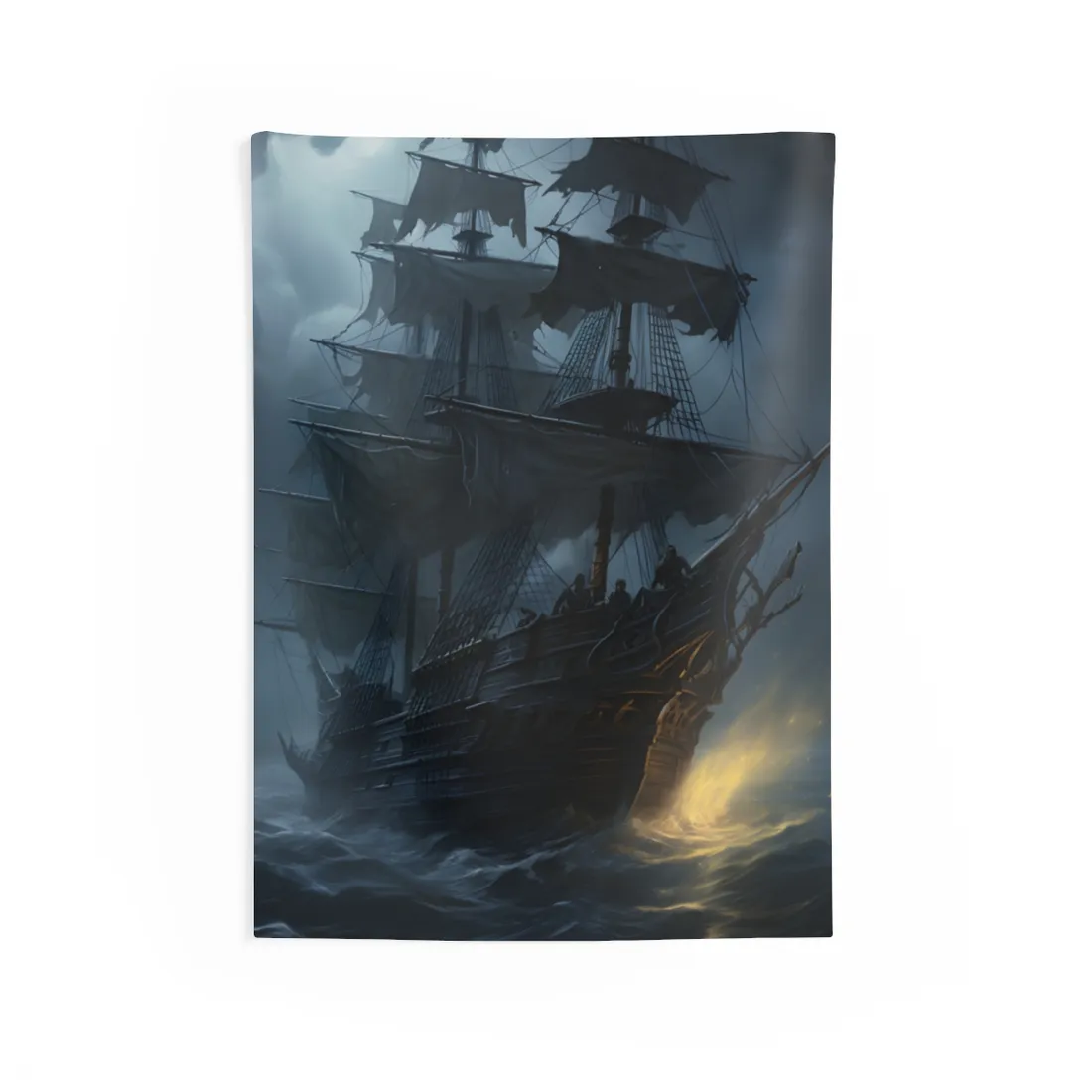 Mysterious Ghost Pirate Ship Sail - Wall Tapestry