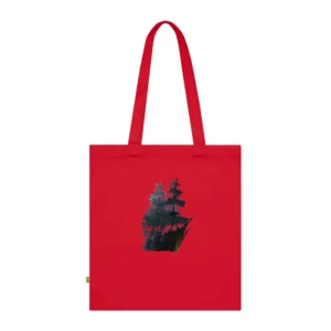 Ghost Ship in Storm Tote Bag