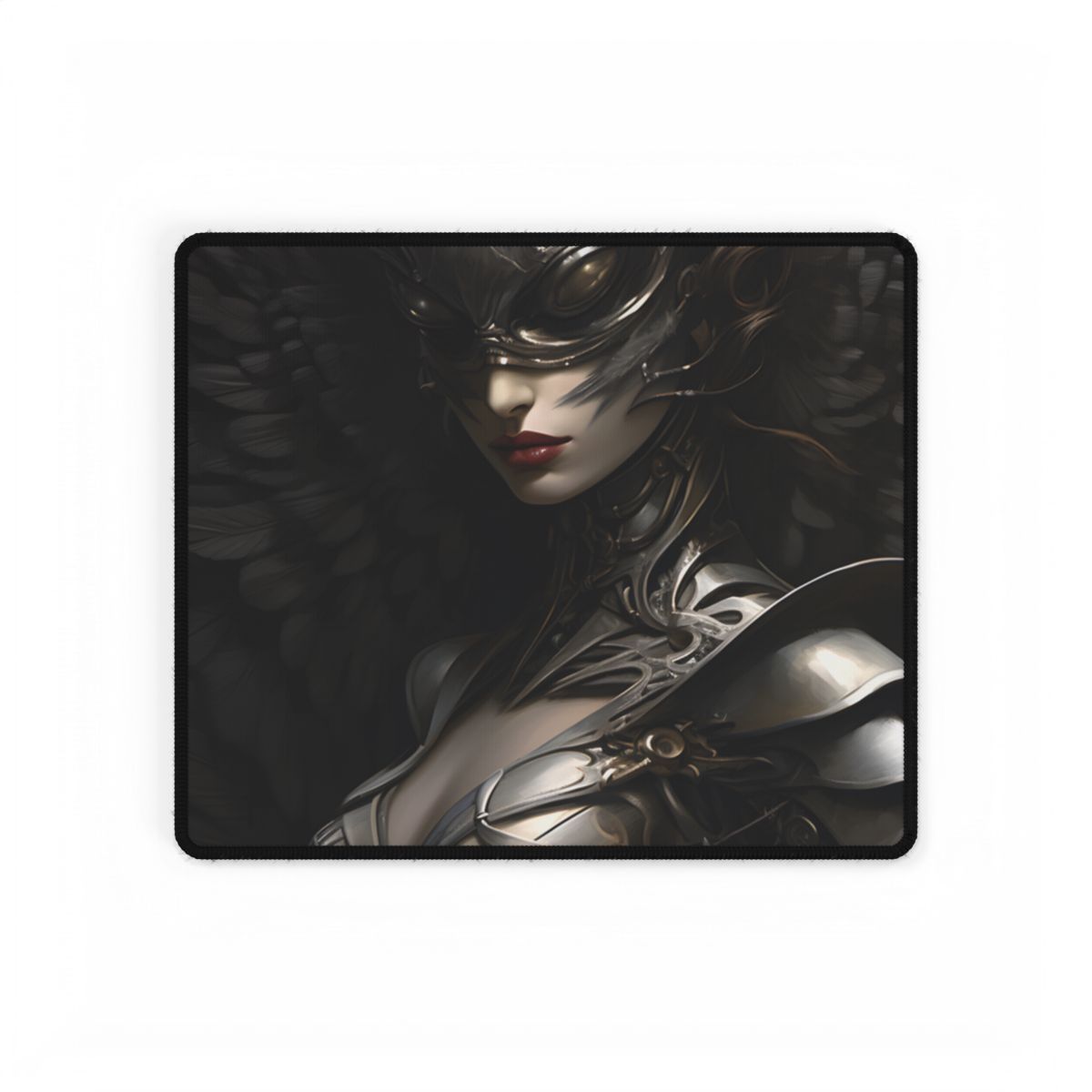 Mysterious Guardian: Imposing Artwork - Desk Mat