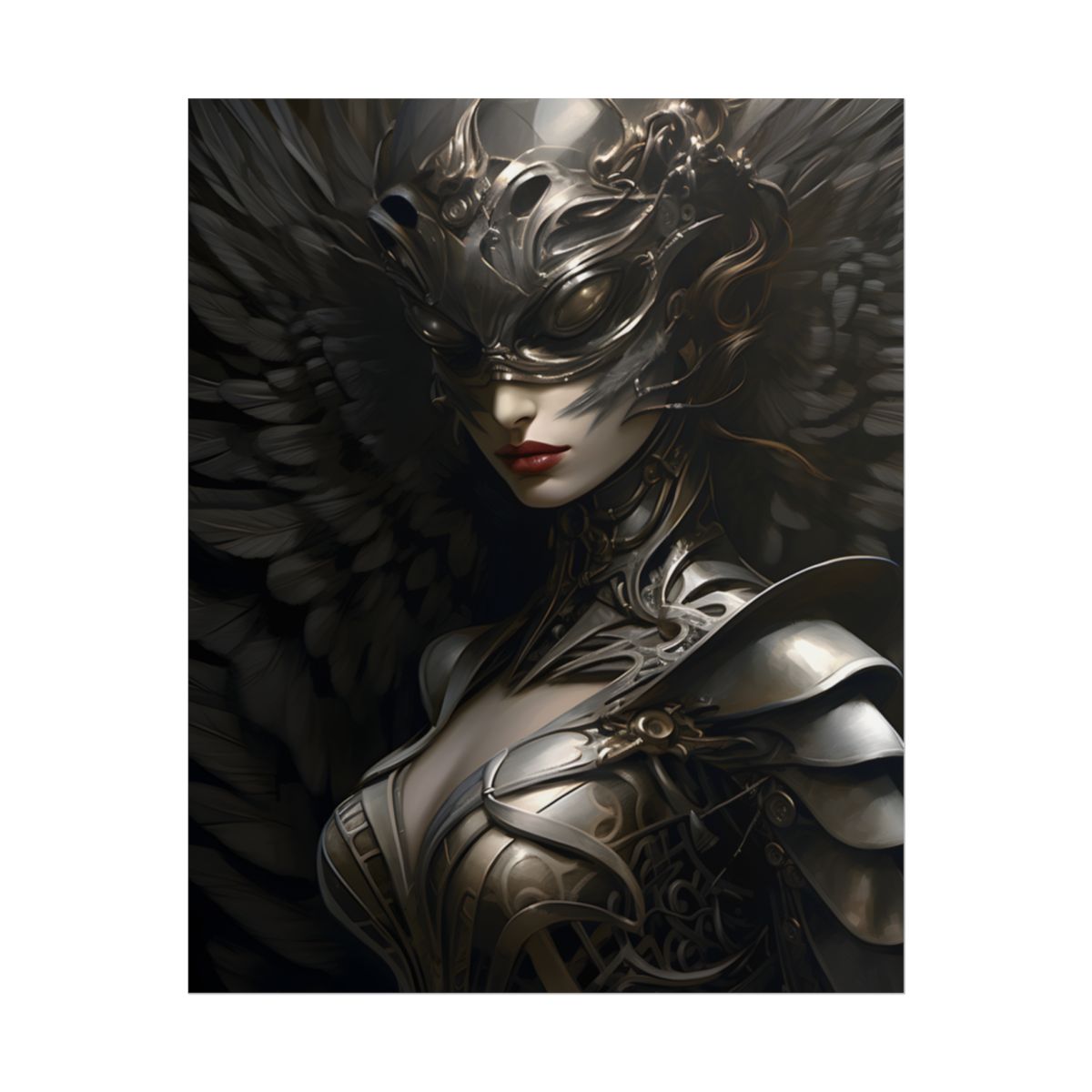 Mysterious Guardian: Imposing Artwork - Poster