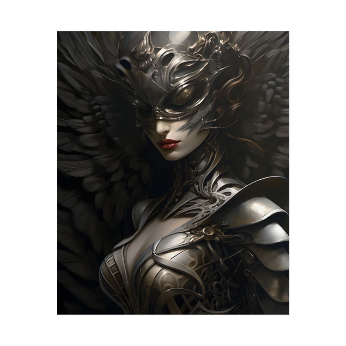 Mysterious Guardian: Imposing Artwork - Poster