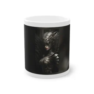 Winged Woman in Silver Armor Mug