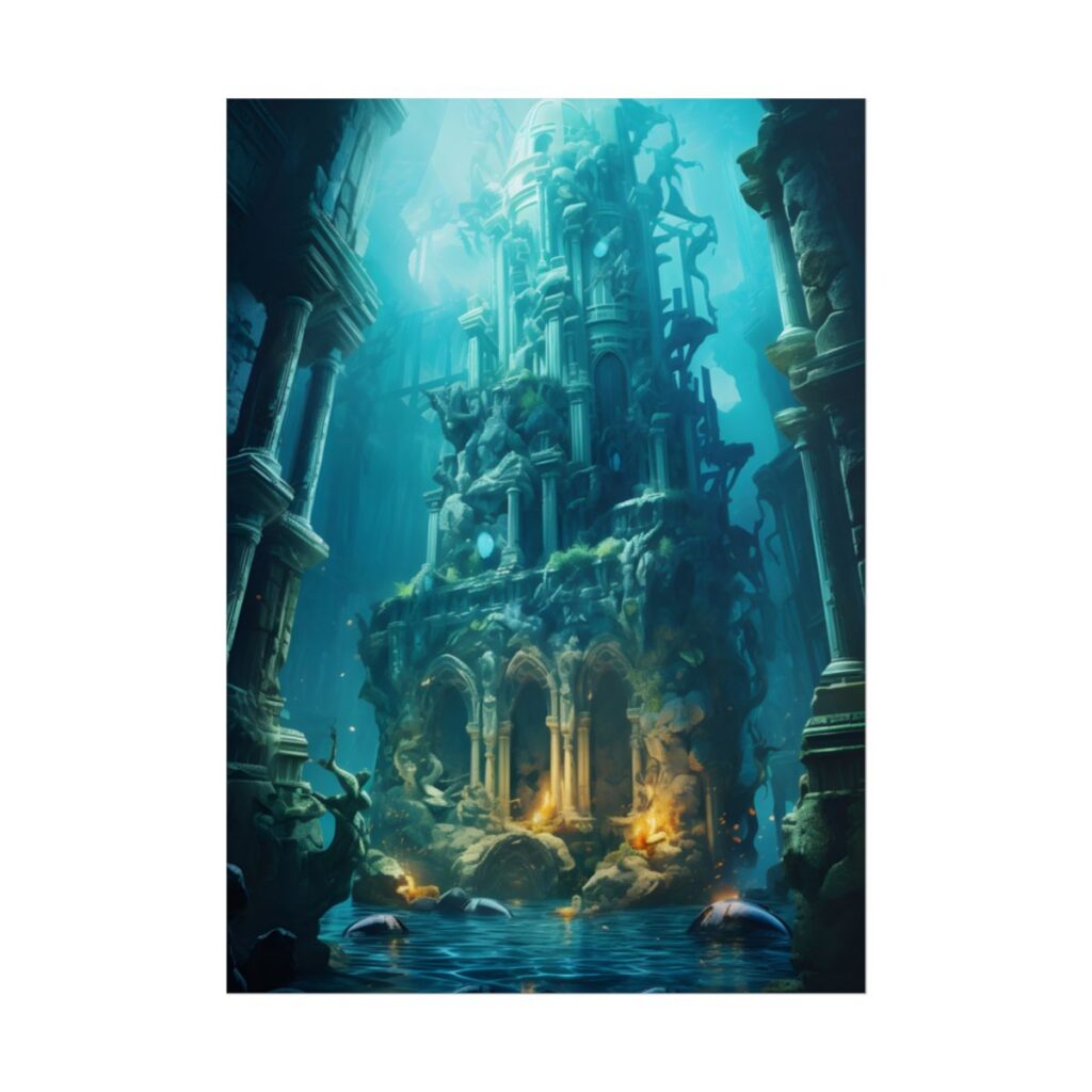 Mysterious Hidden Underwater City: Ancient Civilization Submerged - Poster
