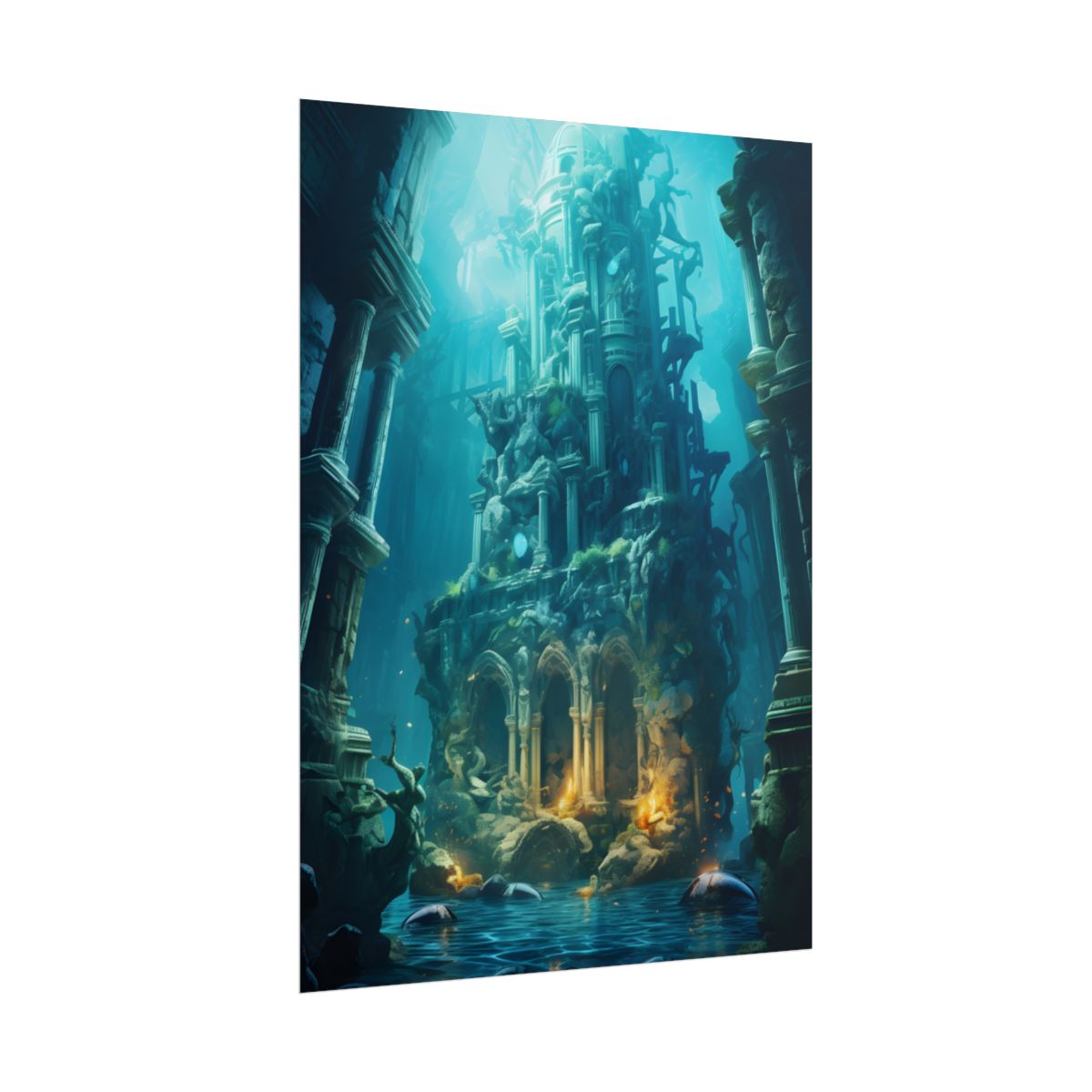 Mysterious Hidden Underwater City: Ancient Civilization Submerged - Poster