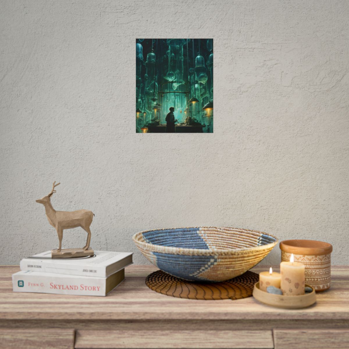Mysterious Lab Scene: Scientific Research Artwork - Poster