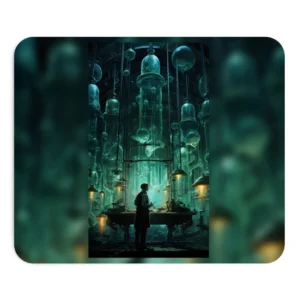 Figure in Glass Laboratory Mouse Pad