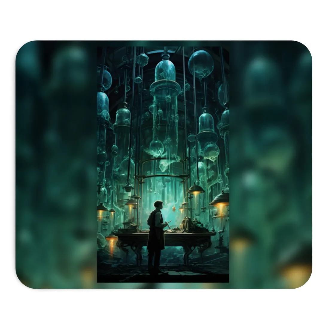 Mysterious Lab Scene: Scientific Research - Mouse Pad