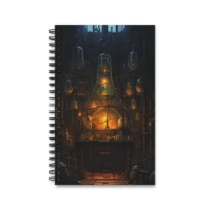 Glowing Alchemist Laboratory Spiral Notebook