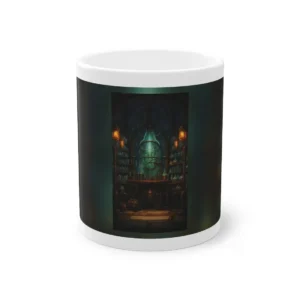 Alchemist Laboratory with Green Flask Mug