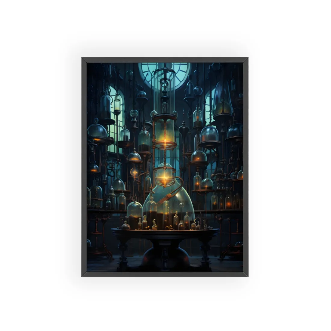 Mysterious Laboratory: A Showcase of Scientific Experiment - Framed Poster