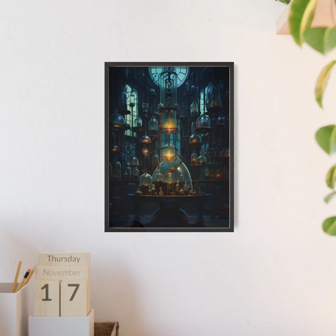 Mysterious Laboratory: A Showcase of Scientific Experiment - Framed Poster