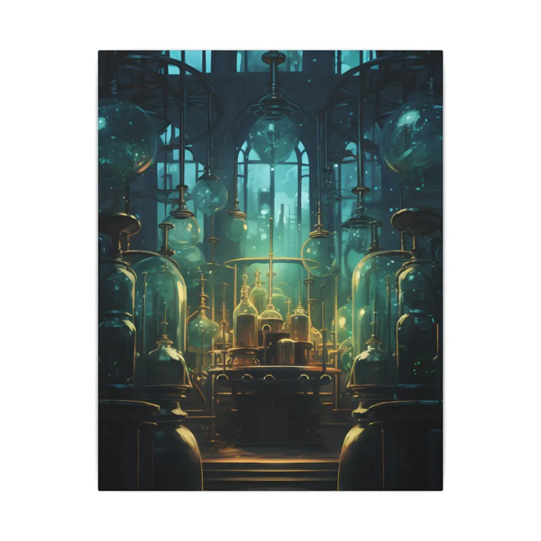 Mysterious Laboratory Showcase: Vigors and Plasmids in a Scientific Experiment - Canvas