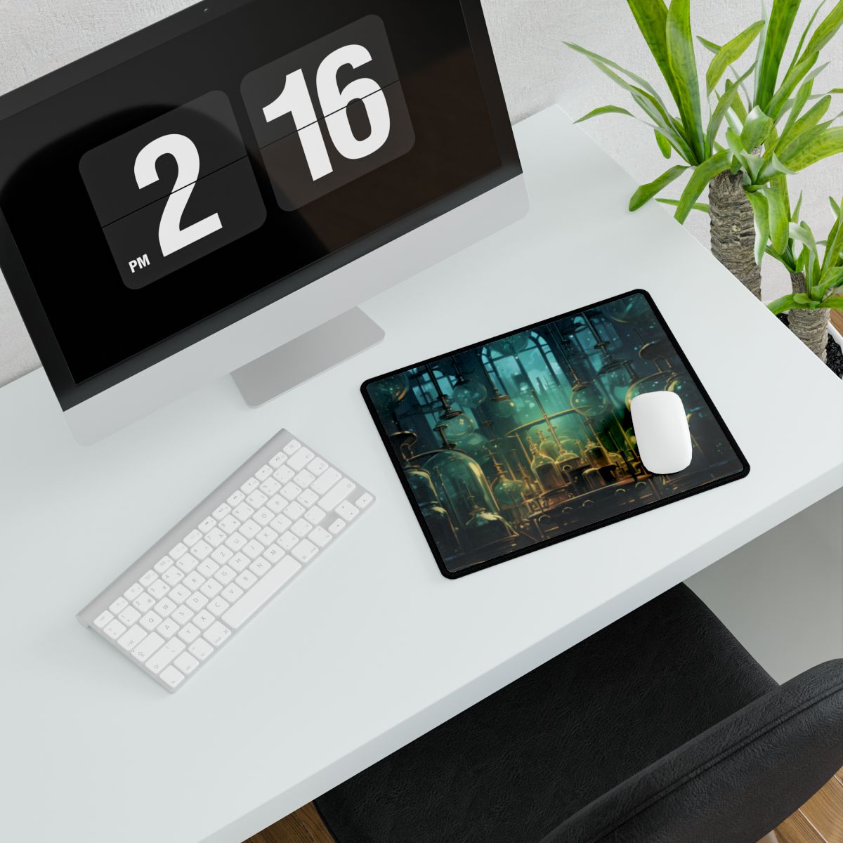 Mysterious Laboratory Showcase: Vigors and Plasmids in a Scientific Experiment - Desk Mat