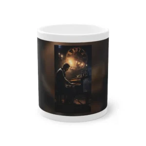 Man Playing Antique Piano Mug