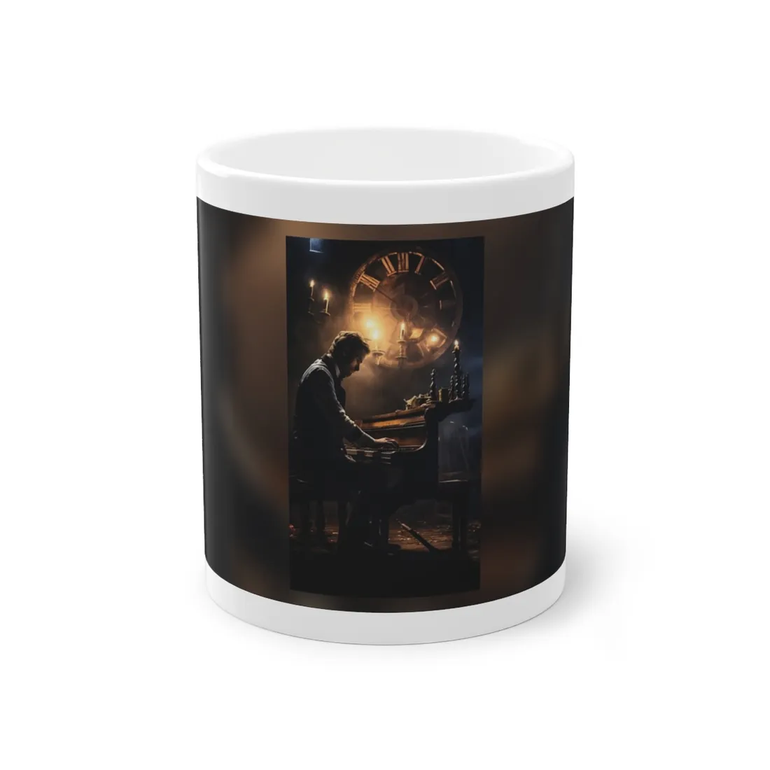 Mysterious Melody: Ephemeral Piano Performance - Mug