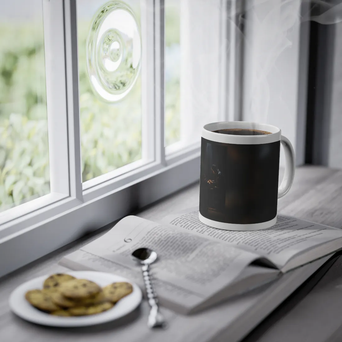Mysterious Musician Piano Portrait: Intimate Formal - Mug