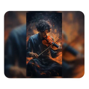 Violinist Playing Violin Mouse Pad