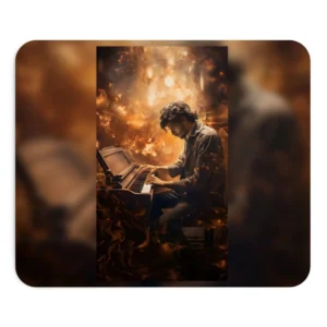 Man Playing Piano Mouse Pad