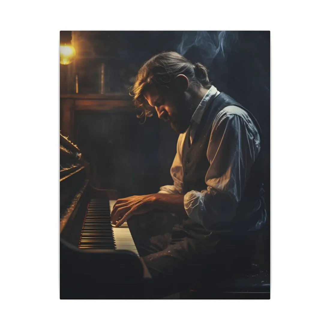Mysterious Piano Maestro: Musical - Canvas