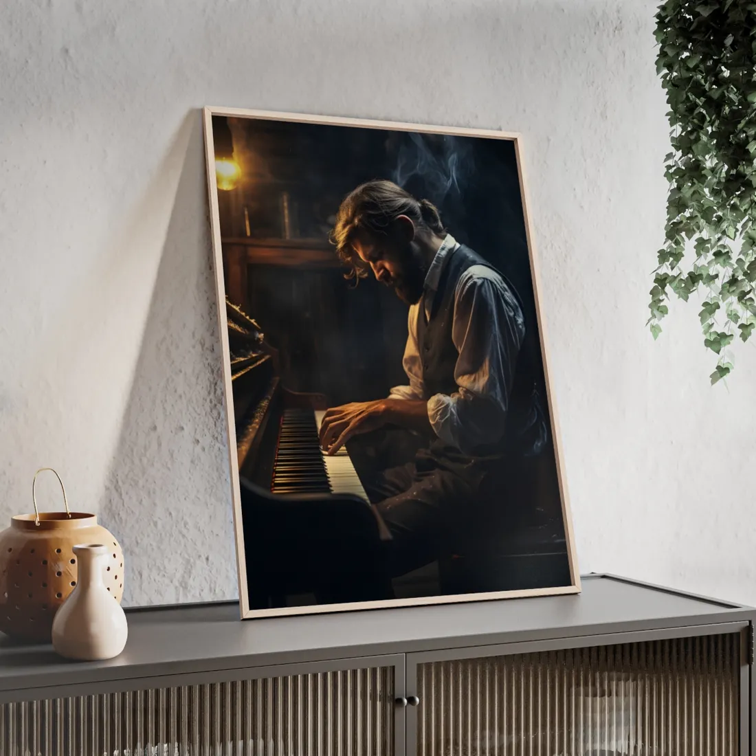 Mysterious Piano Maestro: Musical - Framed Poster