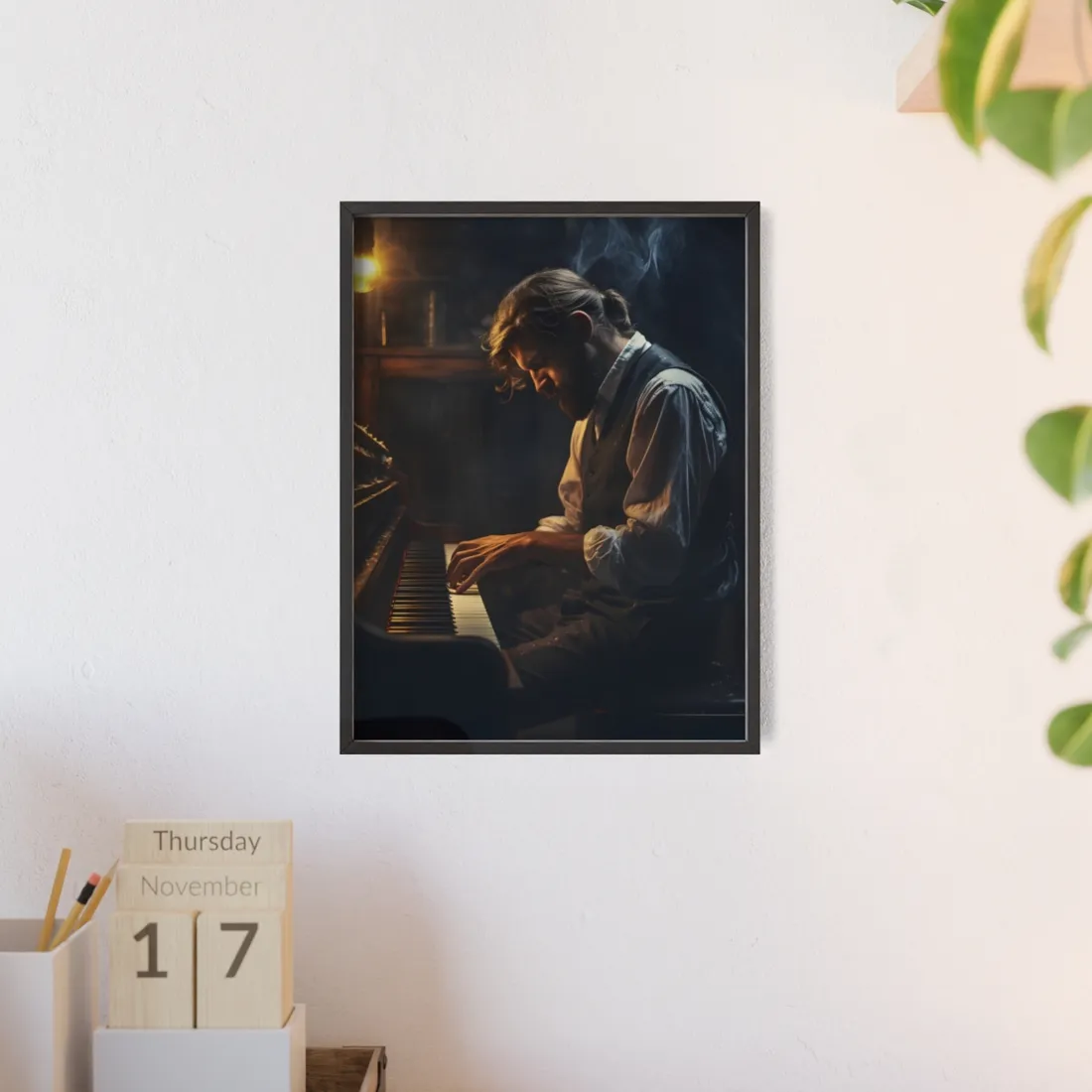 Mysterious Piano Maestro: Musical - Framed Poster