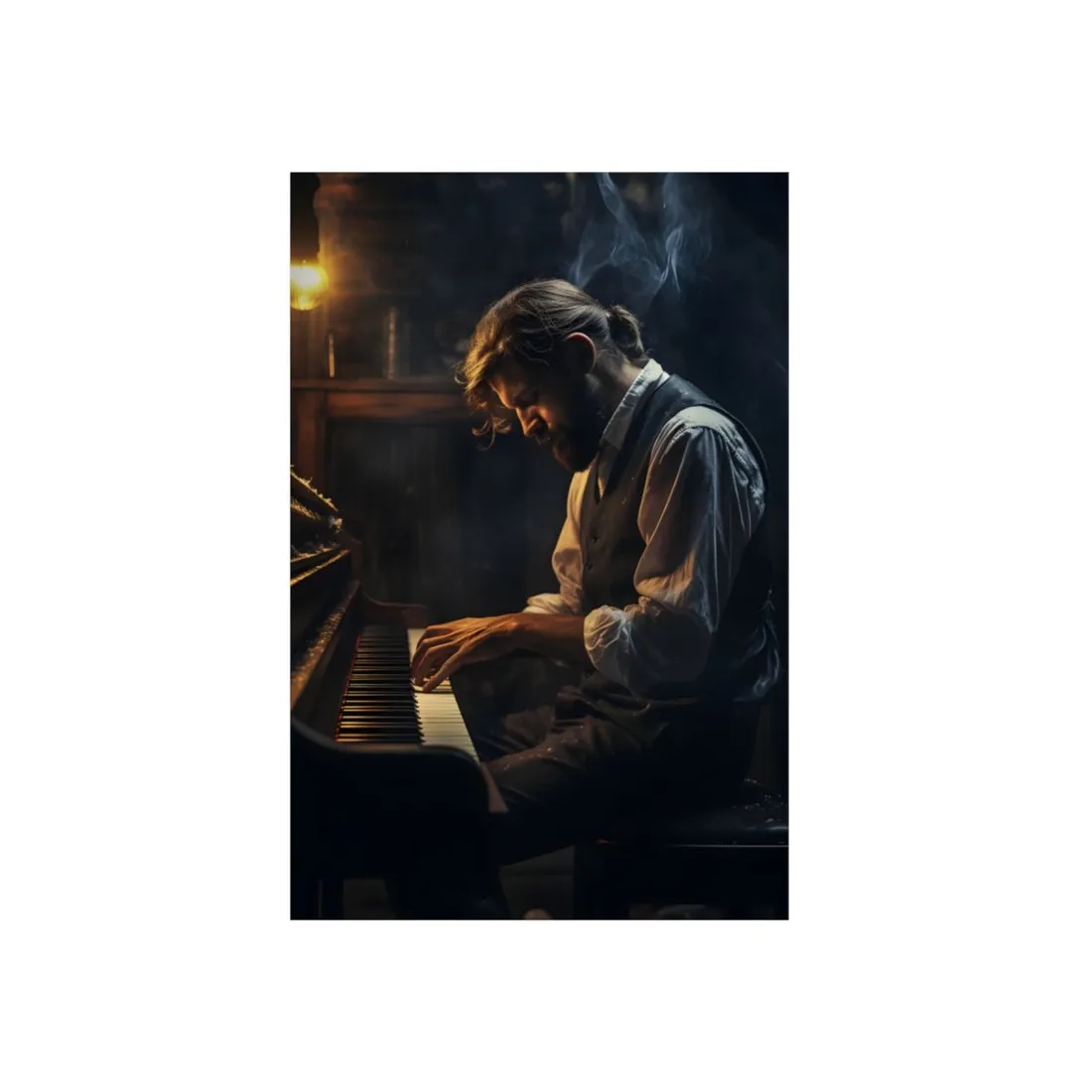 Mysterious Piano Maestro: Musical - Metal Poster