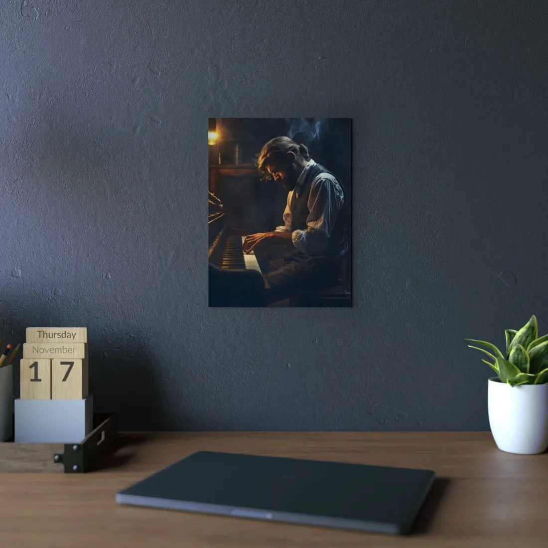 Mysterious Piano Maestro: Musical - Metal Poster