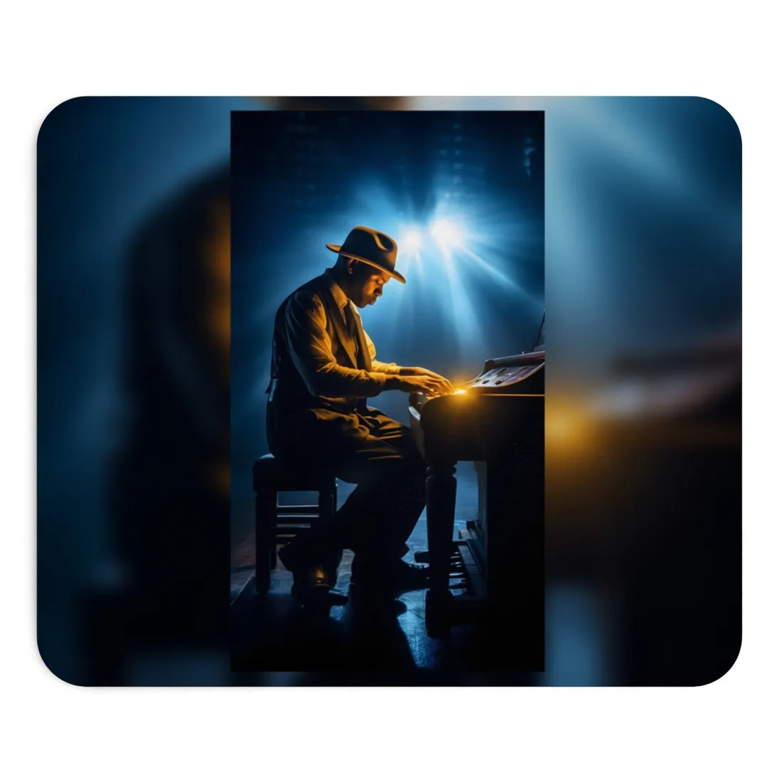 Mysterious Piano Melody: A Haunting Musical Moment - Mouse Pad