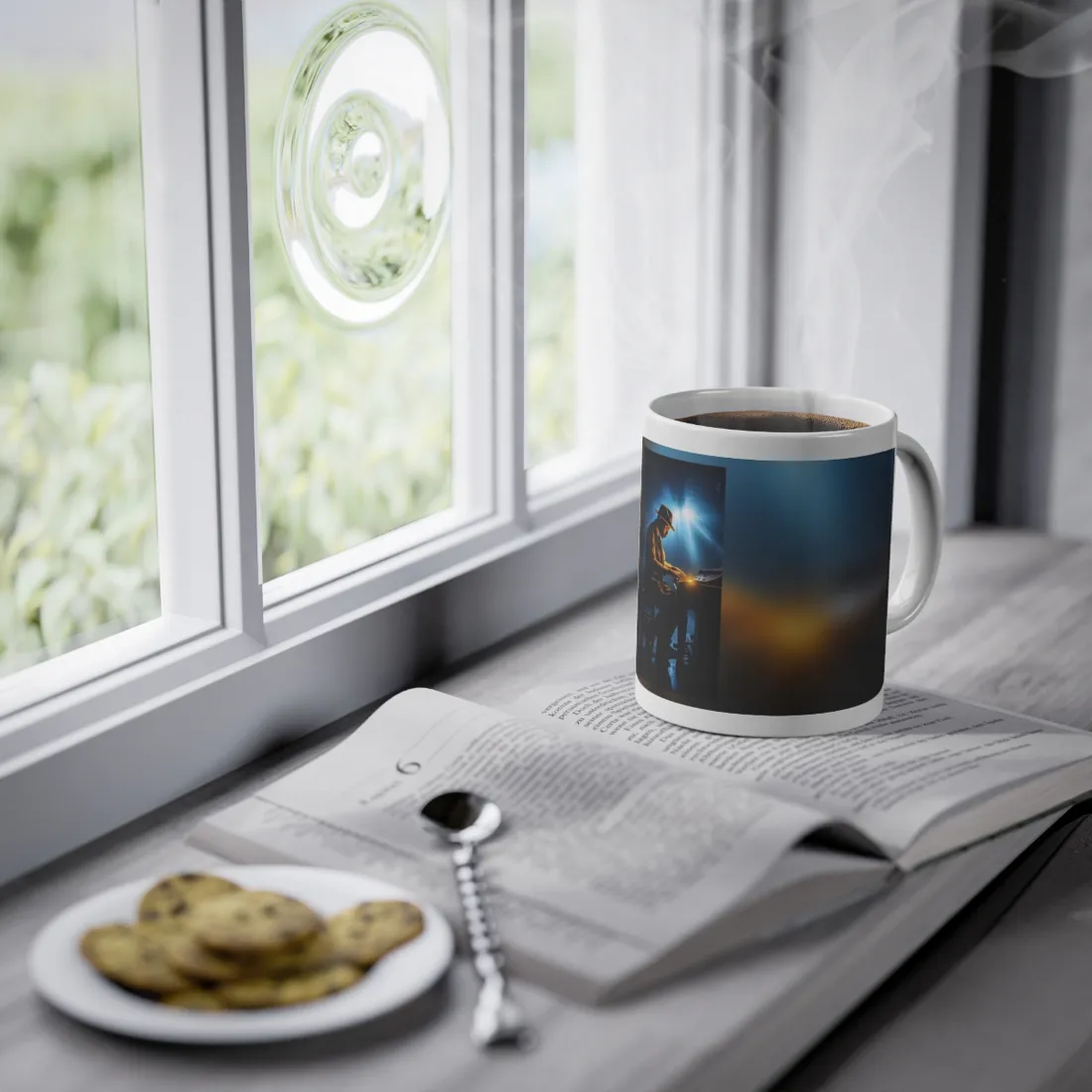 Mysterious Piano Melody: A Haunting Musical Moment - Mug