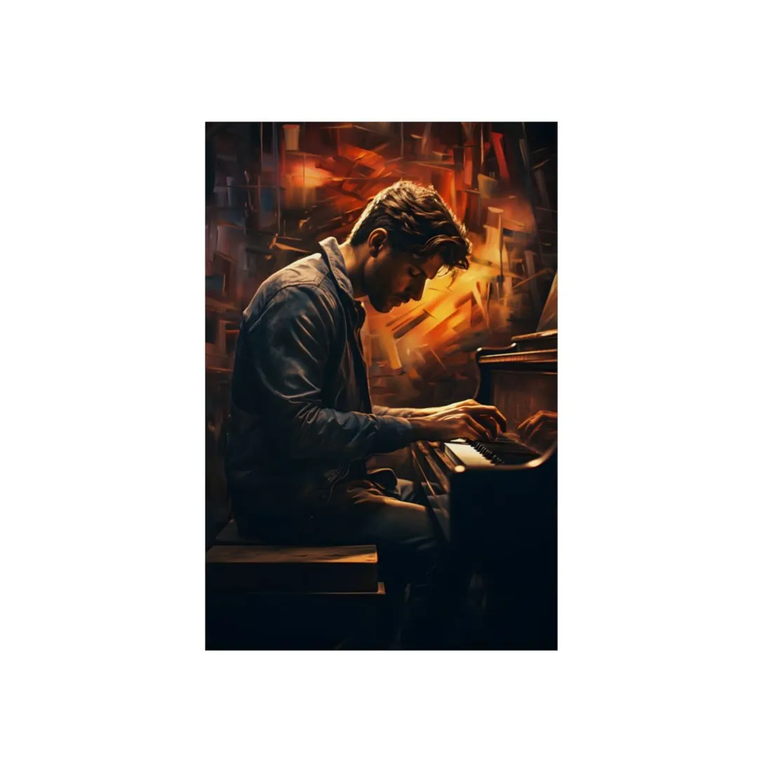 Mysterious Piano Nights: A Soulful Musical - Metal Poster