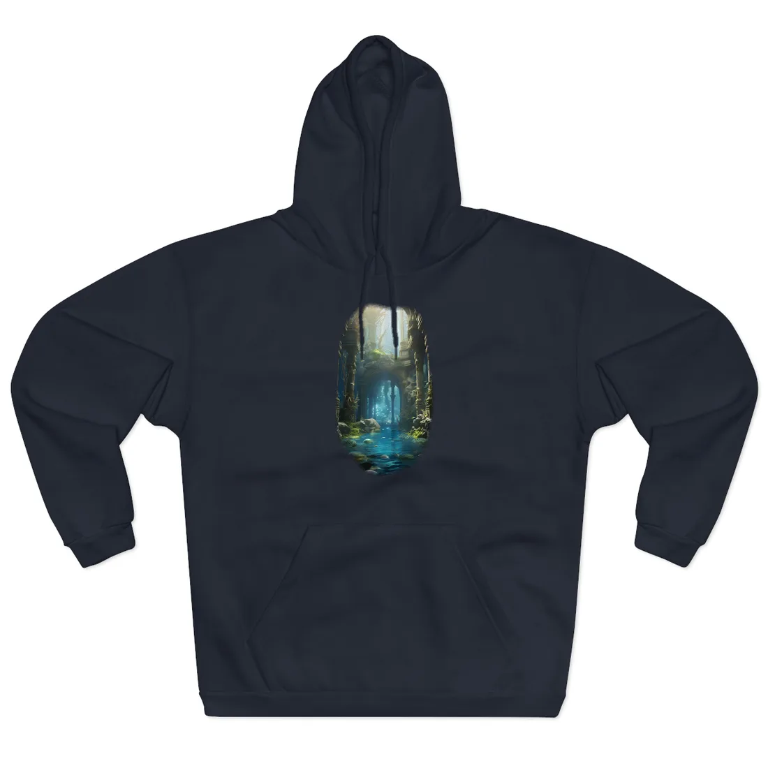 Mysterious Sunken Ancient Civilization: Underwater - Hoodie (Navy)
