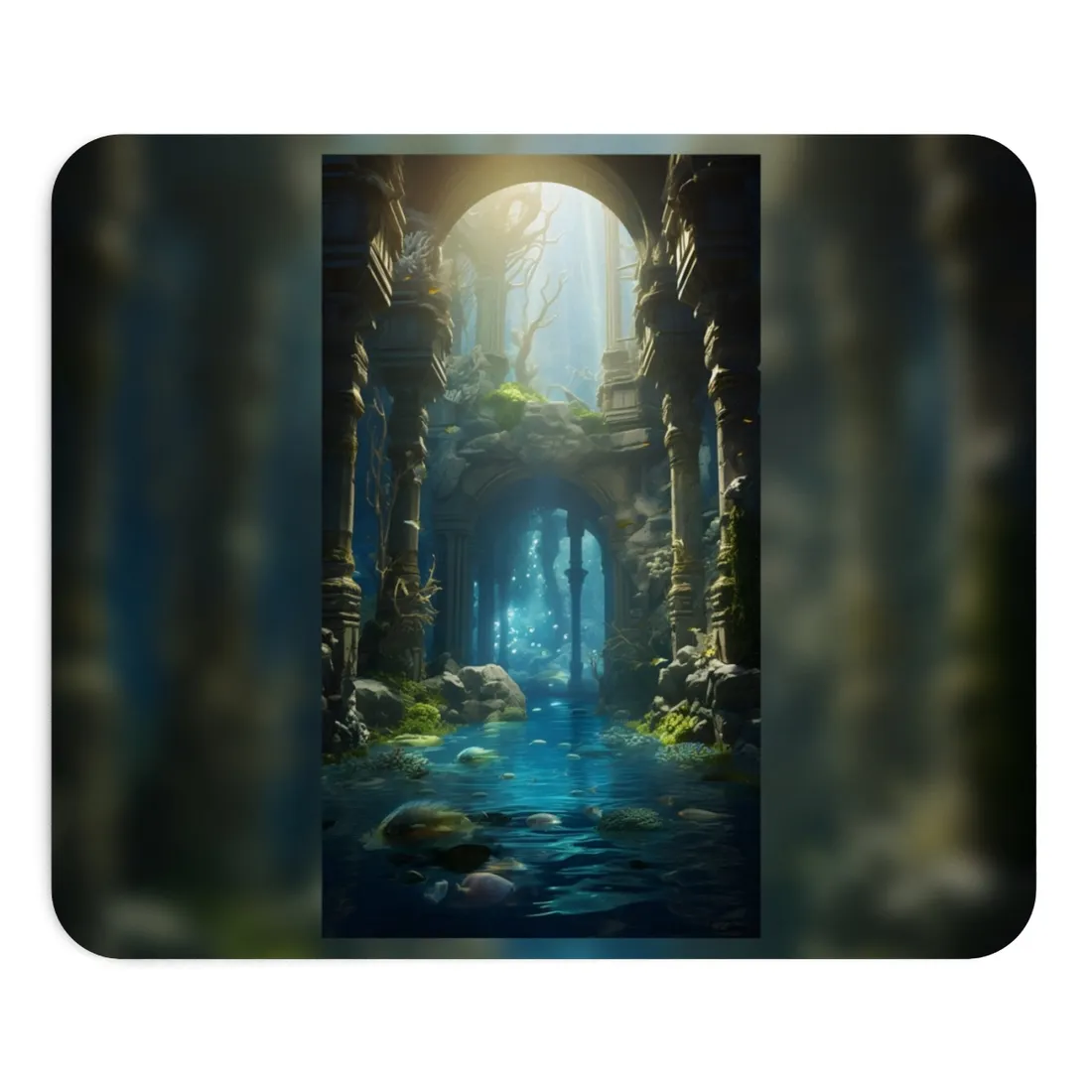 Mysterious Sunken Ancient Civilization: Underwater - Mouse Pad