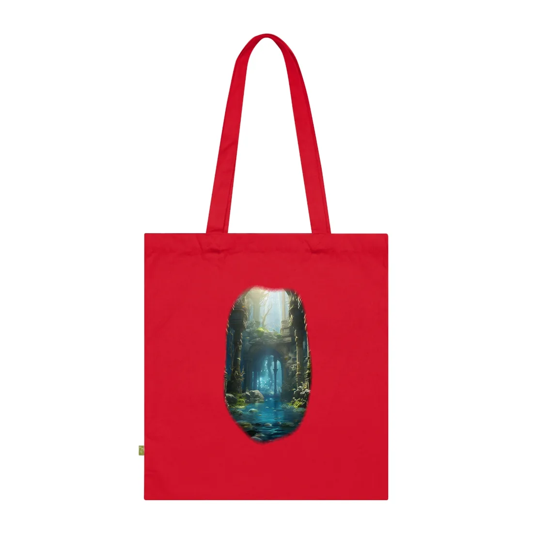 Mysterious Sunken Ancient Civilization: Underwater - Tote Bag (Classic Red)