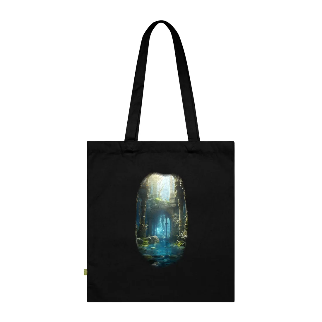Mysterious Sunken Ancient Civilization: Underwater - Tote Bag (Black)