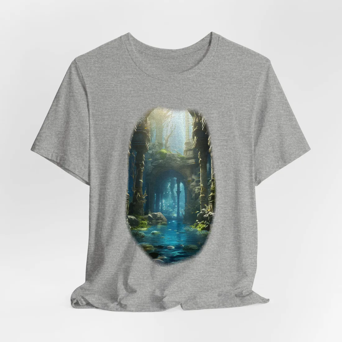 Mysterious Sunken Ancient Civilization: Underwater - T-Shirt (Athletic Heather)