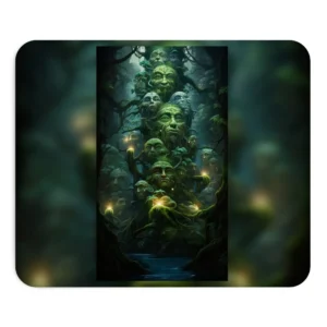 Moss-Covered Forest Faces Mouse Pad