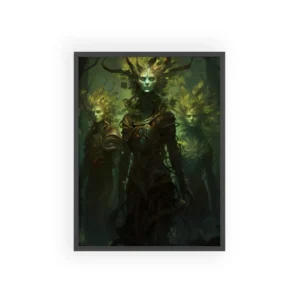Three Forest Spirits Framed Poster