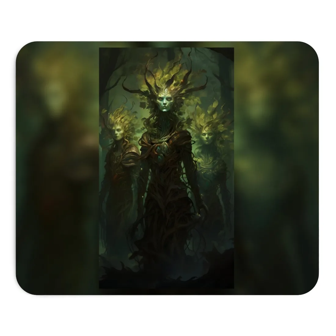 Mystical Forest Guardians: Ancient Tree Spirits Awaken - Mouse Pad