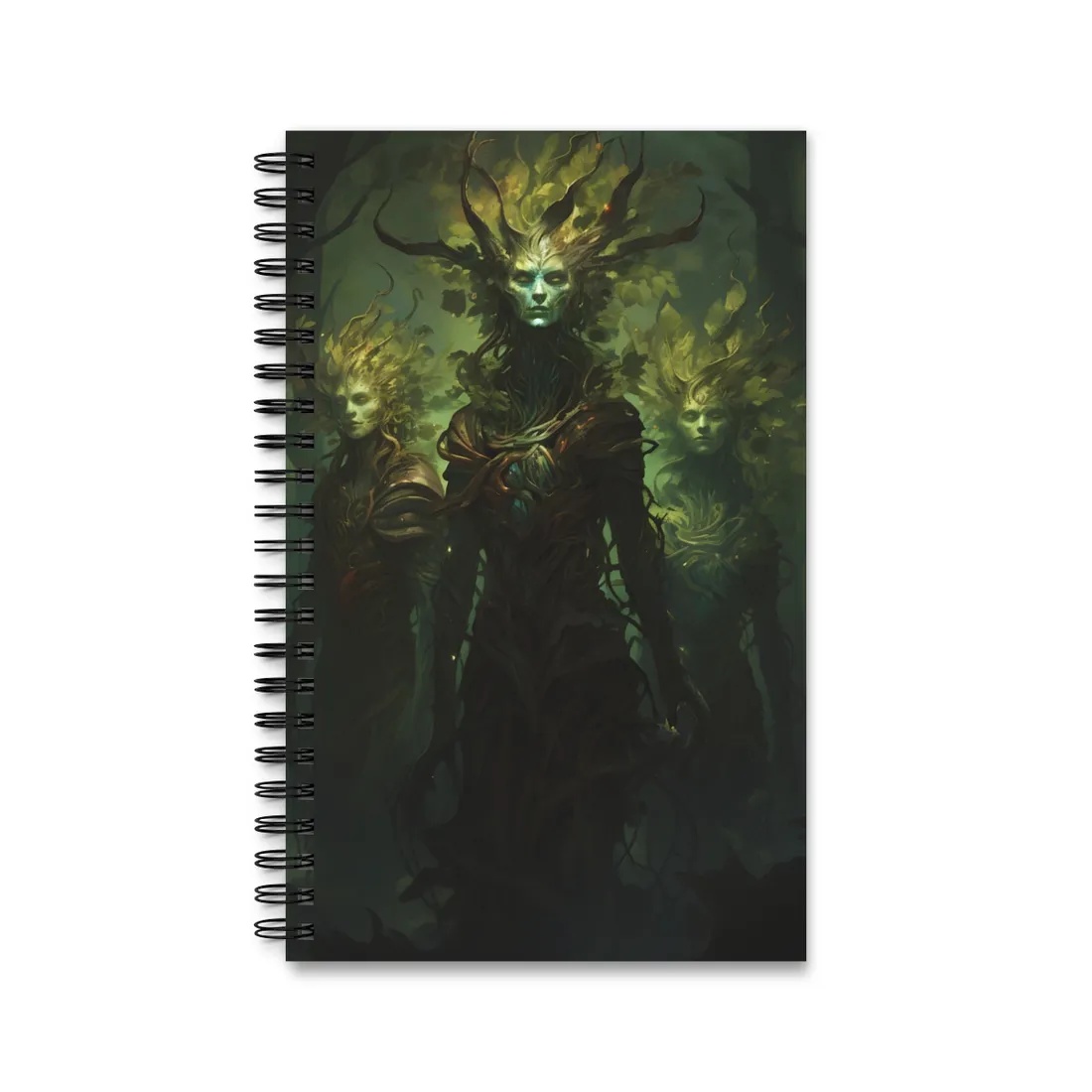 Mystical Forest Guardians: Ancient Tree Spirits Awaken - Spiral Notebook